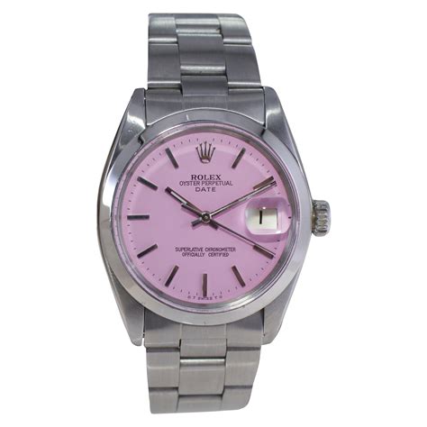 pink rolex face